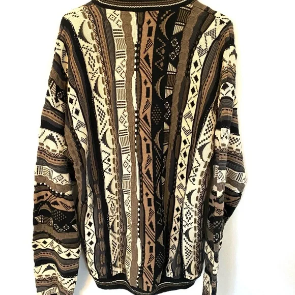 Vintage COTTON TRADERS Men’s Brown Tan Coogi Style Sweater XLXT